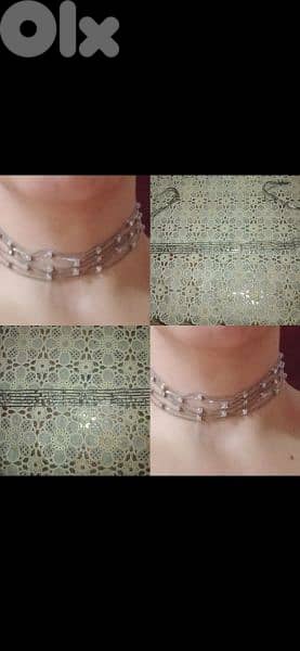 choker aw 3a2ed ma3 strass rainbow