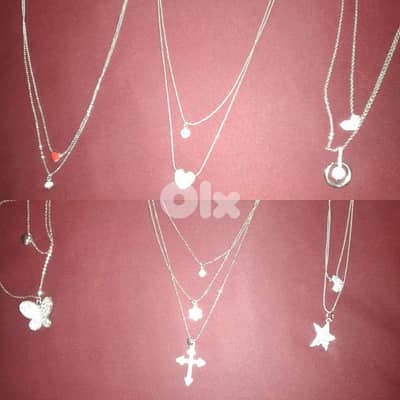 necklace double chain necklace