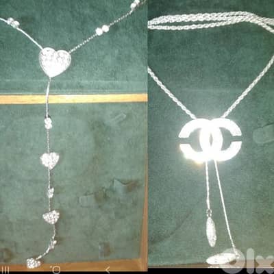 long strass tassel necklace 2 models