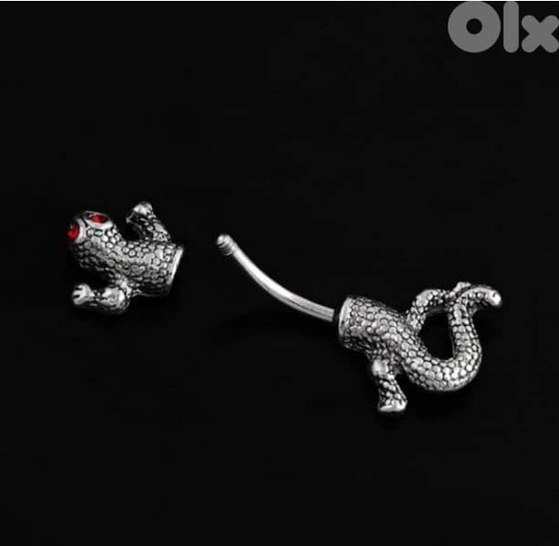 unique lizard shape piercing ring 4