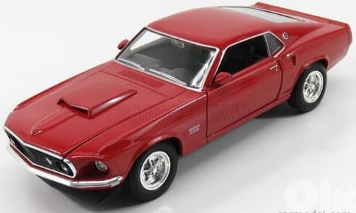 Ford Mustang Boss 429 diecast car model 1:24.