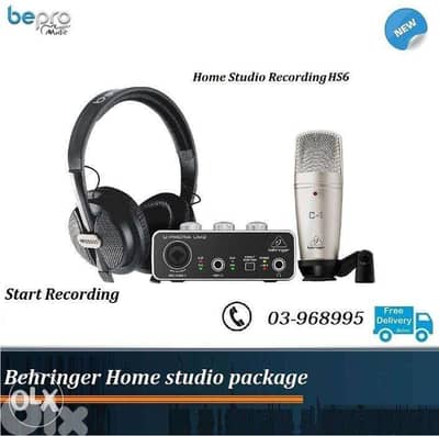 Behringer Home studio PRO PACKAGE , Recording Package All in One