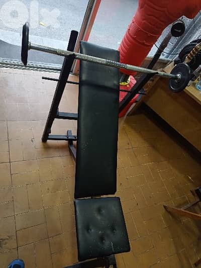 Bench plus weights plus axe from 03027072 GRO SPORT