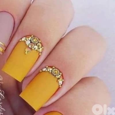 Beautiful gold ocean nails decoration wheel