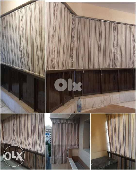 Curtains sewing Indoor and outdoor خياطة وتركيب برادي داخلي وخارجي 6