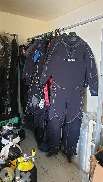 7mm  wet suit  aqualung  XXL