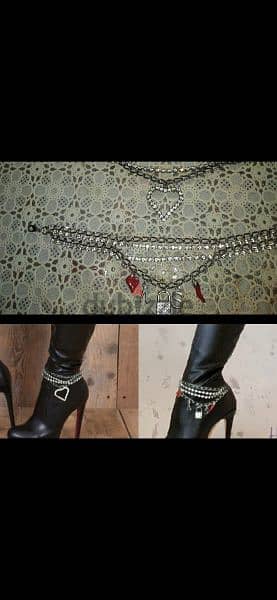 Anklet 2 models for boots high quality stainless steel