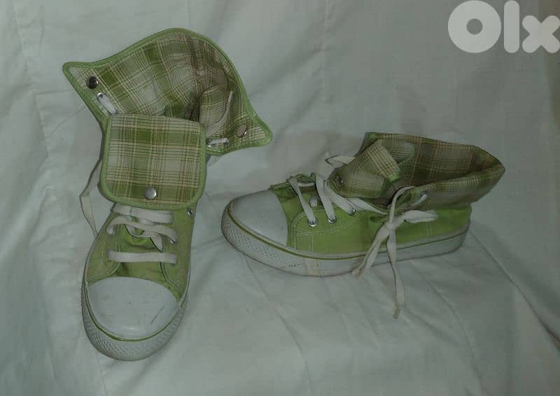 shoes copy converse high green size 38.39 2