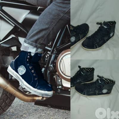 shoes denim blue black size 40 used once
