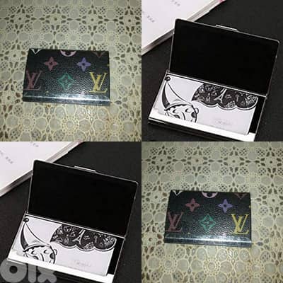 bussiness card holder black slim