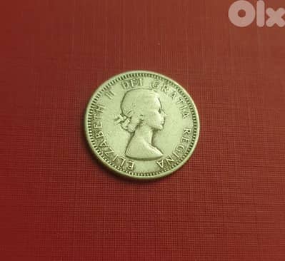 1962 Canada Silver 10 cents Q. Elizabeth II فضة كندية ١٠ سنت