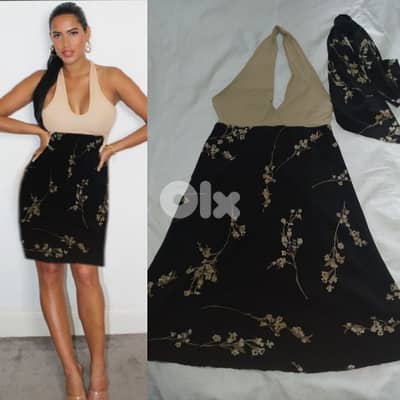 dress halter neck with scarf s to xxL turkey