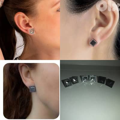 square 3D . 3colours black silver and grey
