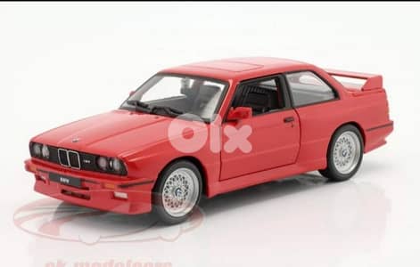 BMW E30 M3 (1988) diecast car model 1:24.