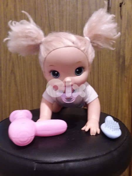 BABY ALIVE GO BYE CROWLING &TALKING mechanism works used good toy=24$ 9