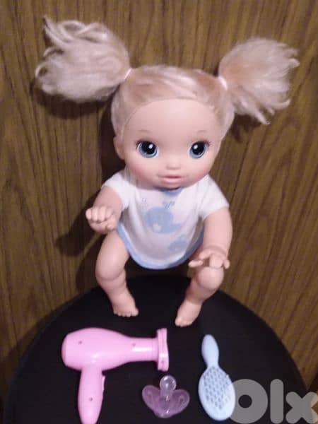 BABY ALIVE GO BYE CROWLING &TALKING mechanism works used good toy=24$ 8
