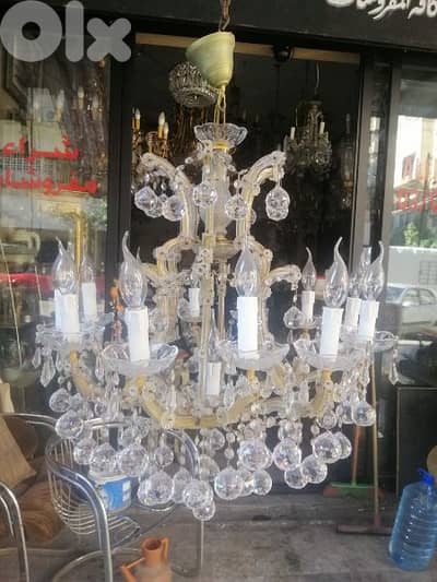 ثرية كرستال ماري تيريز بولات من الشغل المميز والجميل جدا Chandelier
