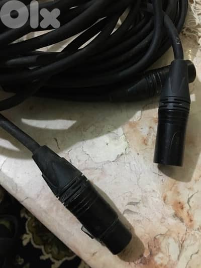 neutrik noiseless  cable canon for microphones low capacity flexibile