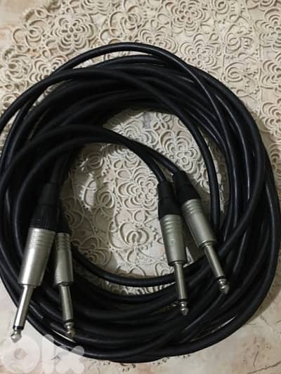 neutrik noiseless  guitar and keyboard low capacity flexibile jacket