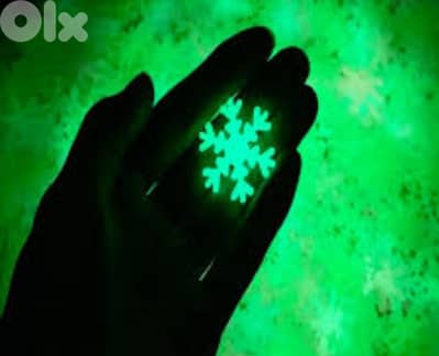 luminous wall snowflakes and stars