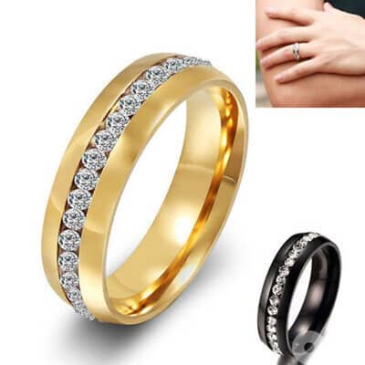 ring available gold or black stainless steel
