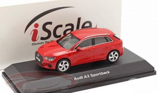 Audi A3 Sportback diecast car model 1;43.