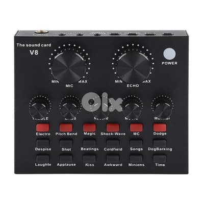 V8-Live Sound Card, Audio Mixer USB External Sound Card tiktok youtube