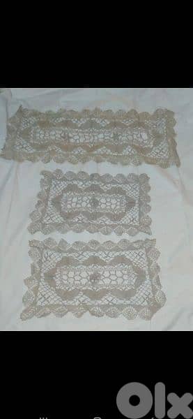 3 pieces table clothes hand made