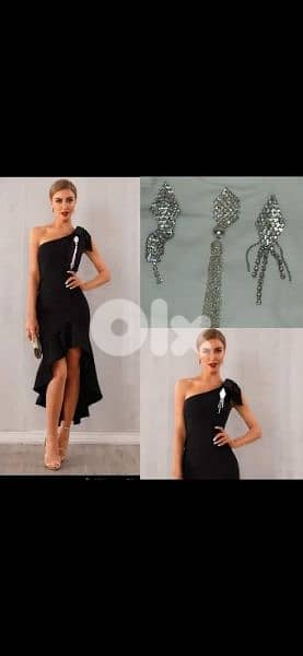 tassel brooch 2 styles all strass