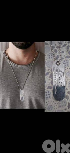 necklace G&B men stainless steel
