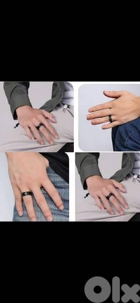 rings for men black metal all sizes
