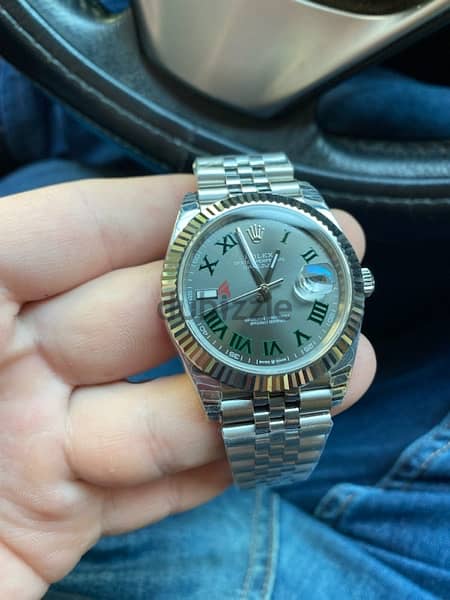 Rolex date-just wimbledon 41 swiss clone 1.1 4