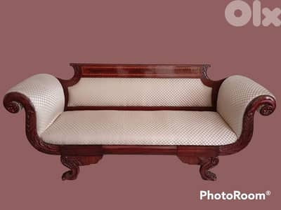 19th. century Original American Empire style sofa 1820,Mahogany wood