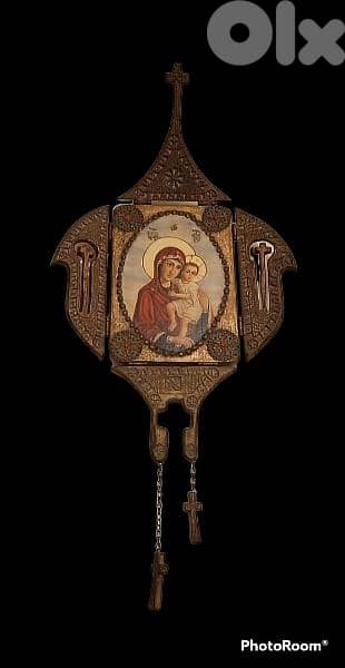 Rare 19th century foldable Russian Icon