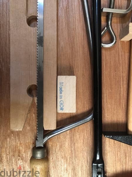 Vintage Tool Box Kids Children/Adult Carpenter Set Natural Wood Box 1