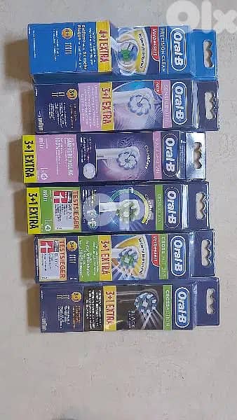Oral B replacement heads for electric toothbrush