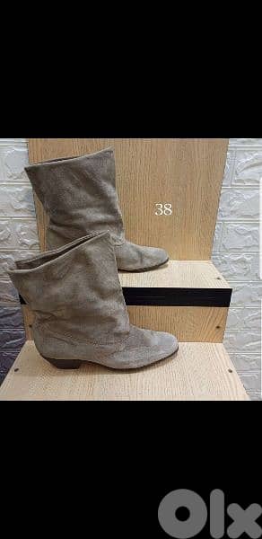 grey bottines size 38