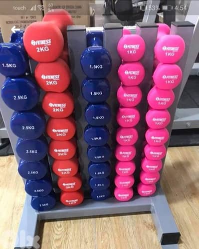 Rubber dumbbells