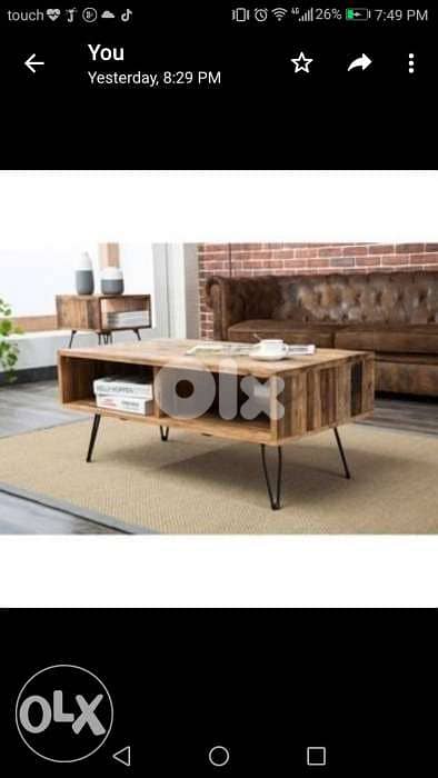 Custom made center table