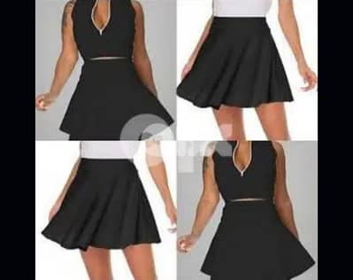black wide skirt s to xxL
