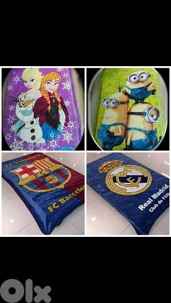 real madrid, minions blankets