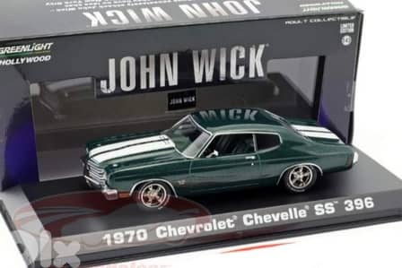 '70 Chevelle SS 396 (John Wick 2) diecast car model 1;43.