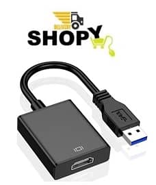USB To HDMI Converter - 3.0 - Black