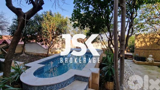 L11373-Guest House with a Pool for Rent in Batroun