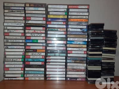 150 Cassettes arabic and french varieties.