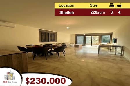 Sheileh 220m2 | Luxurious | Prime Location | Generous Dimensions |