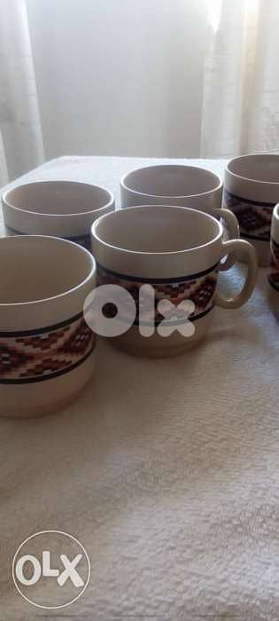 Tea cups. new. not used. 12 pieces. فناجين شاي ١٢ قطع