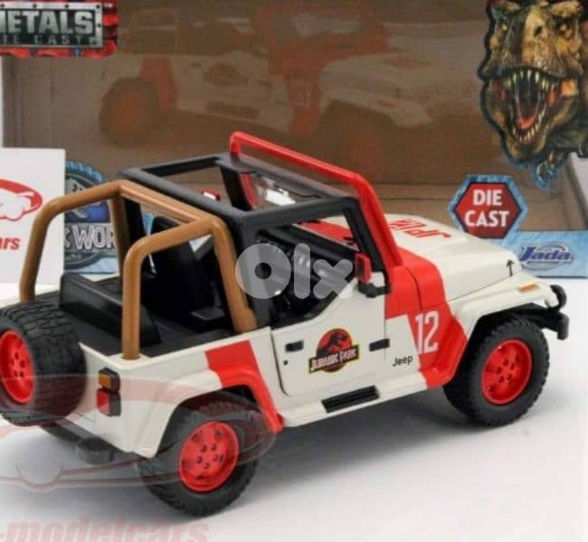 Jeep Wrangler '92 (Jurassic World '15) diecast car model 1:24. 4