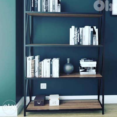Industrial steel ] bookshelf unit [