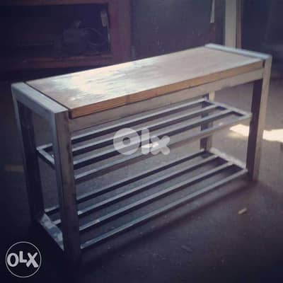 Industrial steel [ shoes rack ]